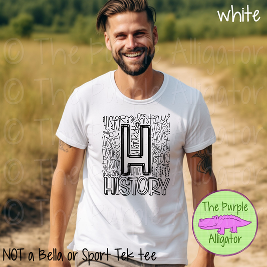 History Typography - CHOOSE YOUR DESIGN COLOR (d2f TPA)
