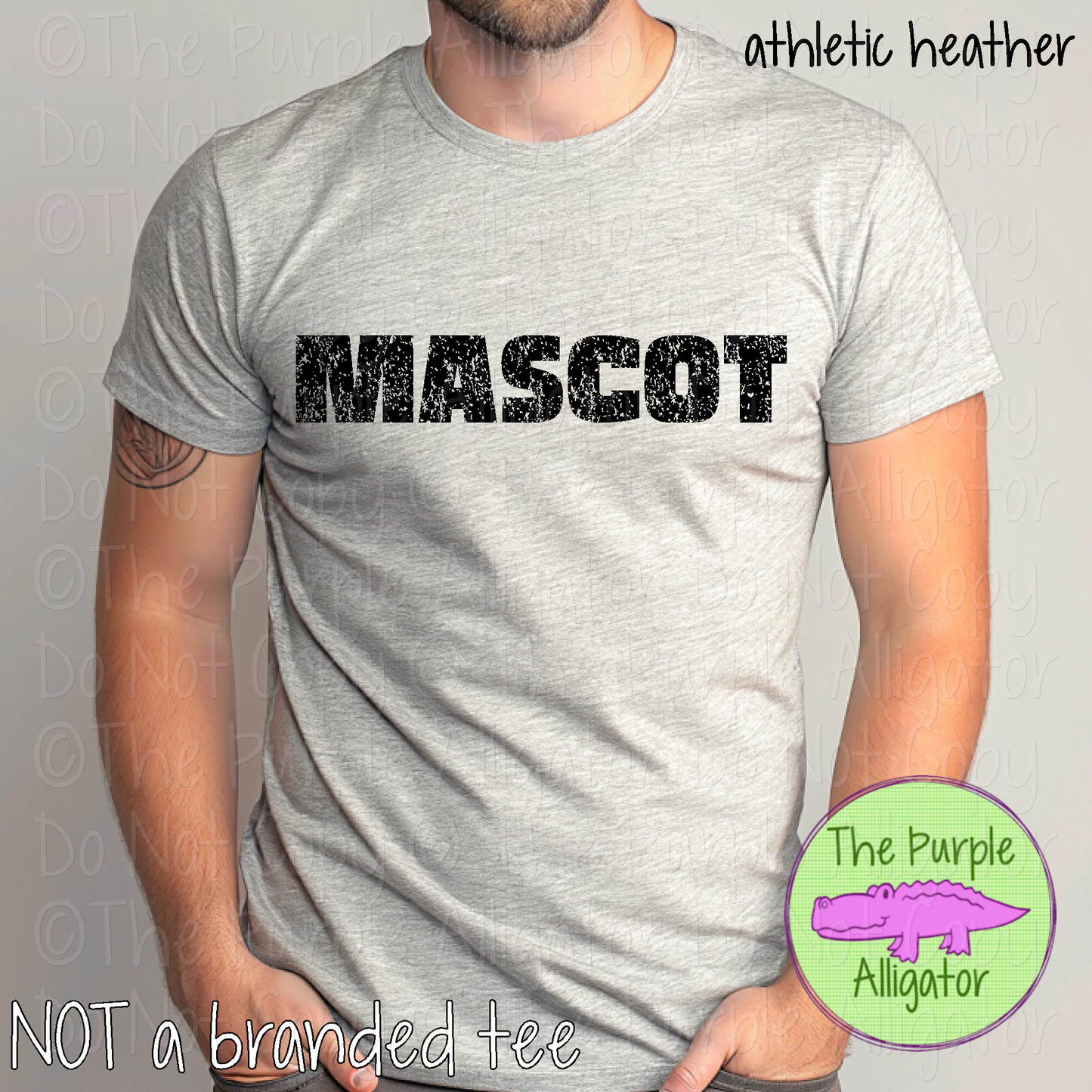 YOUR MASCOT Hardline The Grunge Series Distressed Block Athletic Spirit Wear 0326 TPA