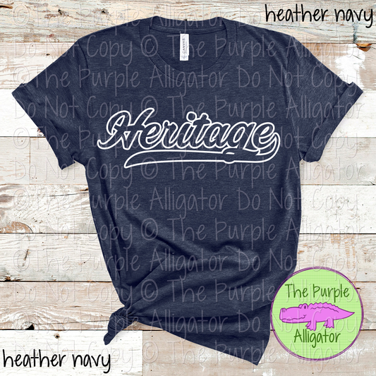 Heritage Hollow Swash School Spirit Wear Team Swag - CHOOSE YOUR DESIGN COLOR - 0625 (d2f TPA)
