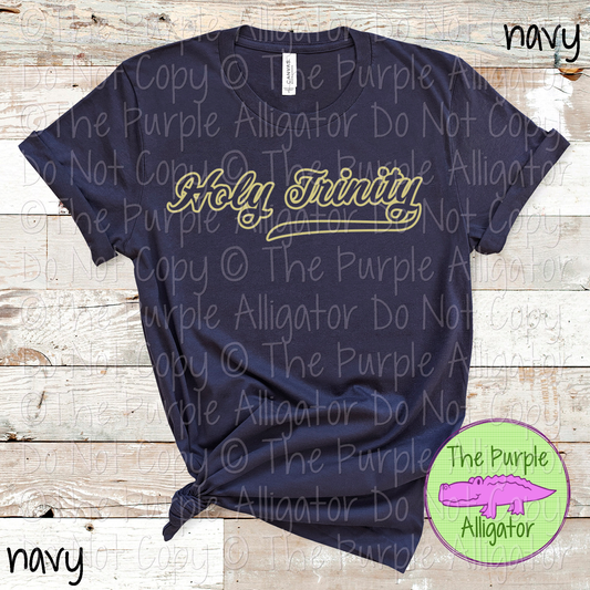 Holy Trinity Hollow Swash School Spirit Wear Team Swag - CHOOSE YOUR DESIGN COLOR - 0625 (d2f TPA)