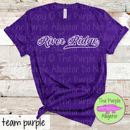River Ridge Hollow Swash School Spirit Wear Team Swag - CHOOSE YOUR DESIGN COLOR - 0625 (d2f TPA)