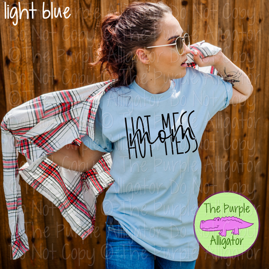 Hot Mess Mom Split - Choose Your Design Color - 0424 (d2f SDS)