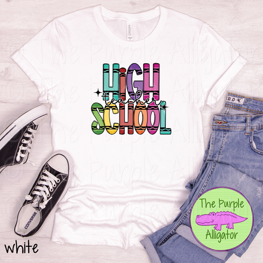 High School Teacher Crayons (d2f DDD)