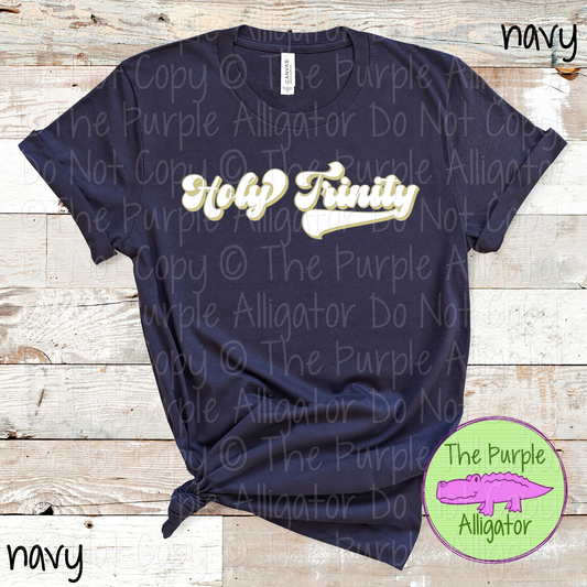 Holy Trinity B-Retro | Custom Retro School Spirit Wear for Students, Staff & Fans - CHOOSE YOUR DESIGN COLORS 0725 (d2f TPA)