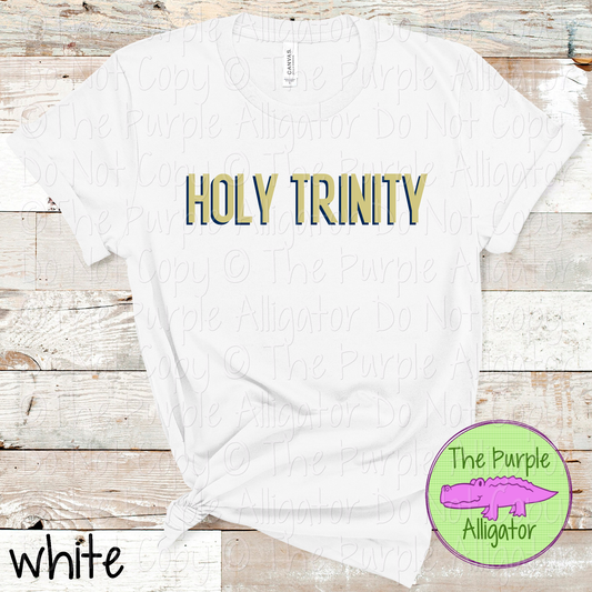 Holy Trinity NF Two-Tone Offset Spirit Design | Bold Two-Color Offset Text Design | CHOOSE YOUR DESIGN COLORS 0825 (d2f TPA)