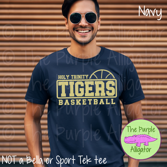 Holy Trinity Tigers Basketball SC9 Mascot School Spirit - CHOOSE YOUR DESIGN COLOR (d2f TPA)