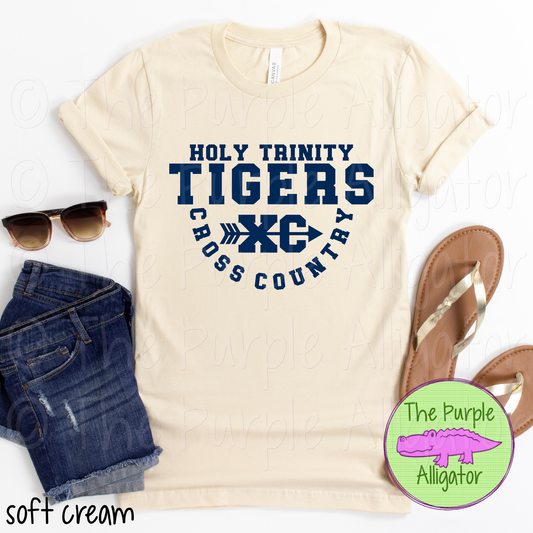 Holy Trinity Tigers Cross Country SC20 Mascot School Spirit Wear Team Swag - CHOOSE YOUR DESIGN COLOR (d2f TPA)