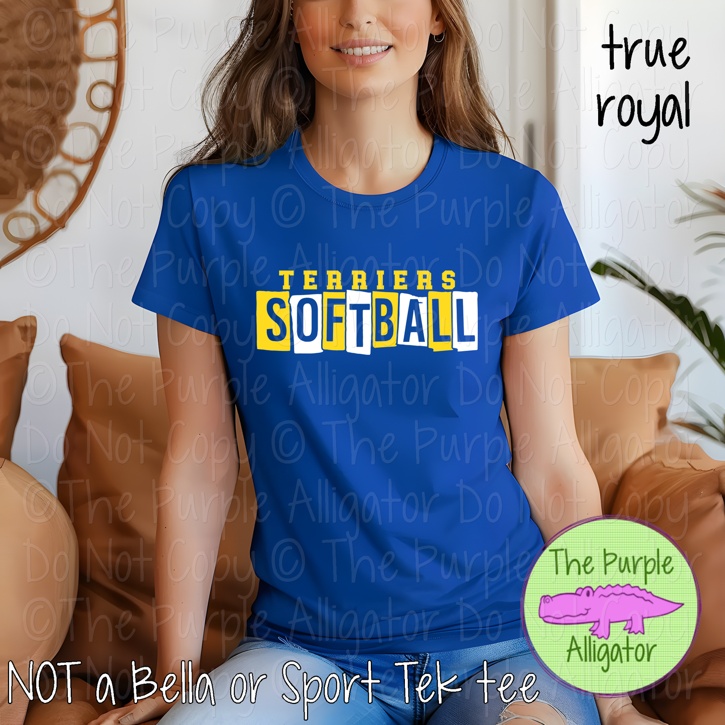Terriers Softball Halftime – The Halftime Series Custom Two-Color Mascot Softball Spirit Wear 0126 TPA