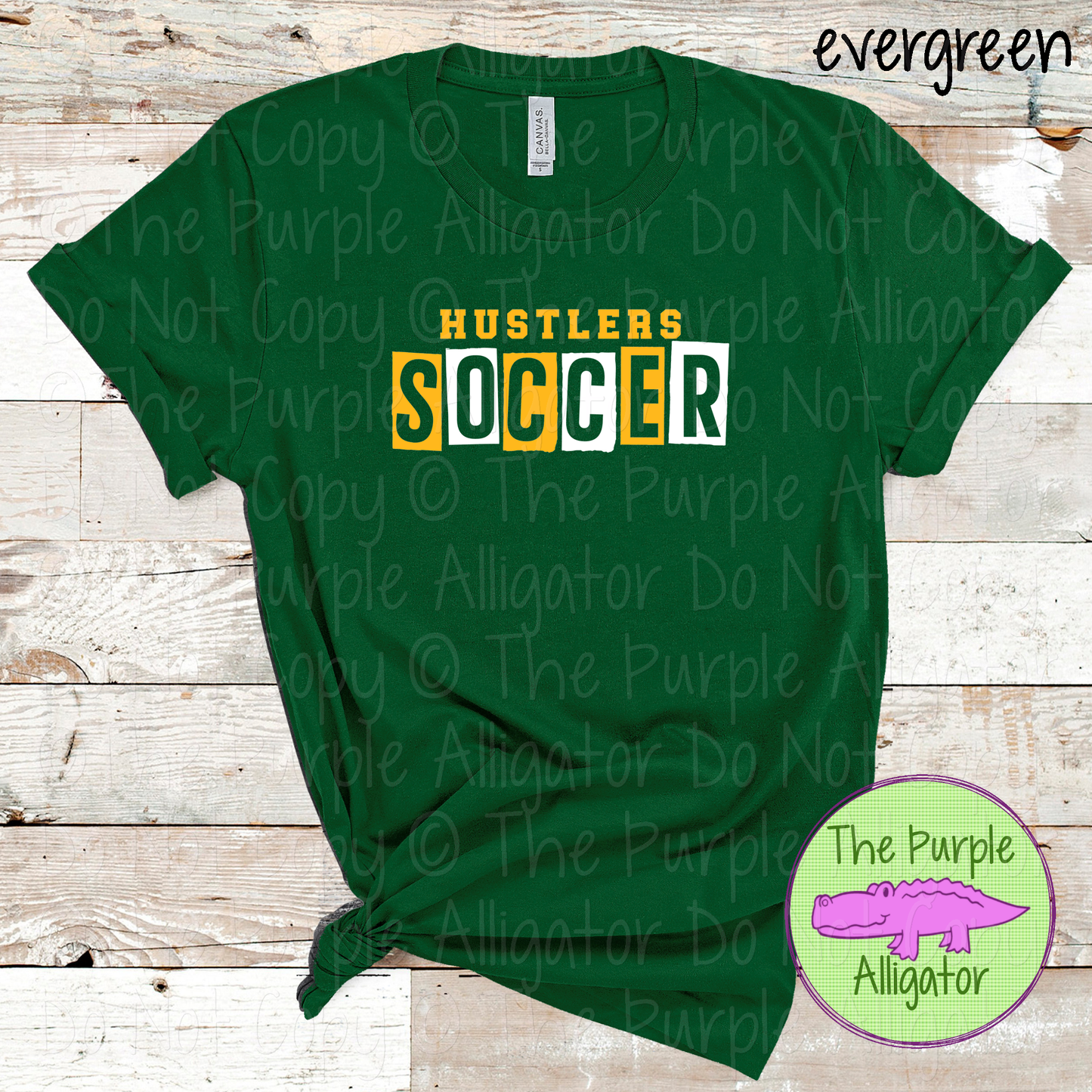 Hustlers Soccer Halftime – The Halftime Series Custom Two-Color Mascot Soccer Spirit Wear 0626 TPA