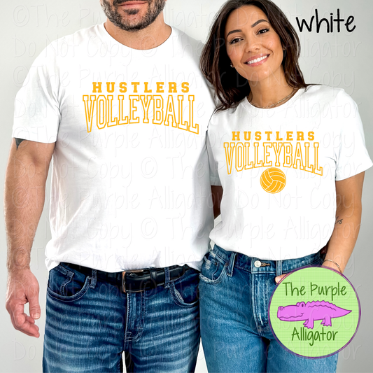 Hustlers Volleyball 49 - Custom Volleyball Spirit Wear Mascot Apparel 0626 TPA