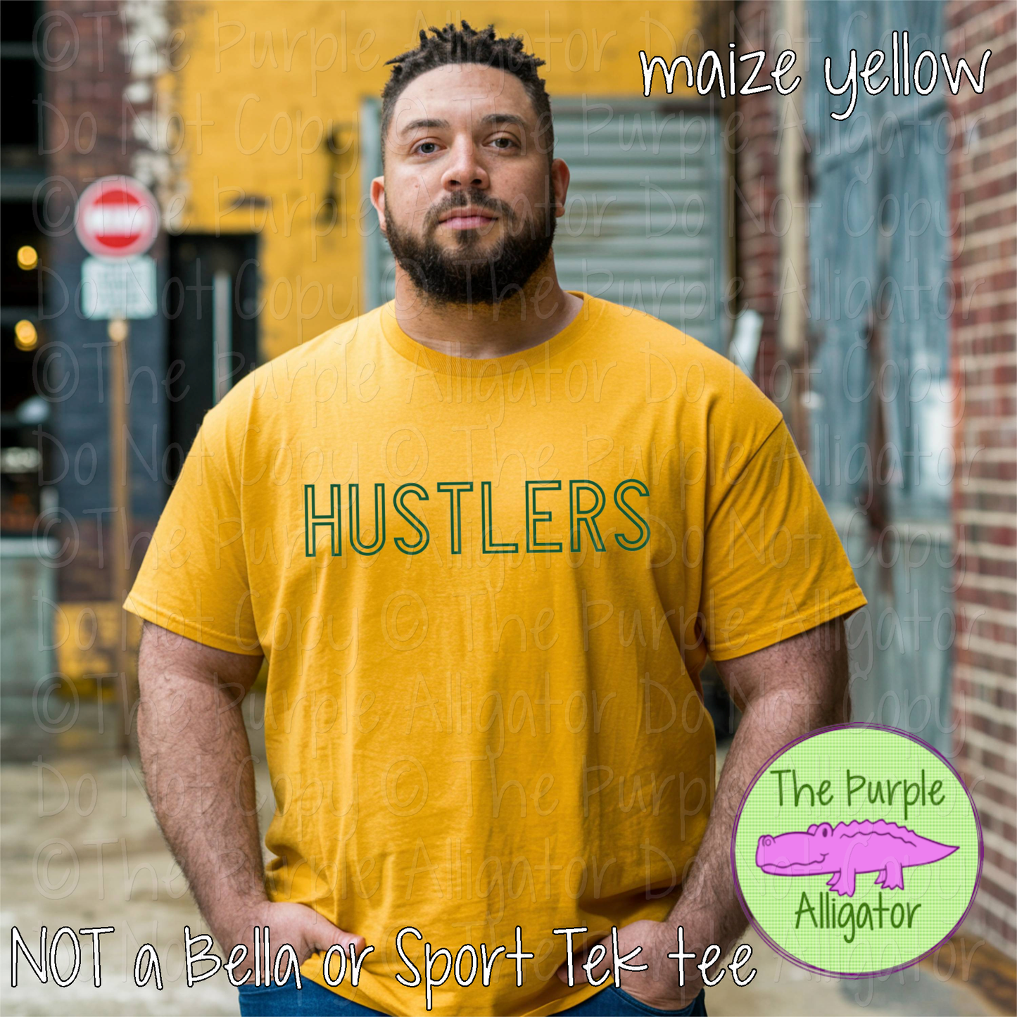 Hustlers Iron Line - The Outline Series | Outline Spirit Wear Shirt - Bold Modern Block Design 0226 TPA