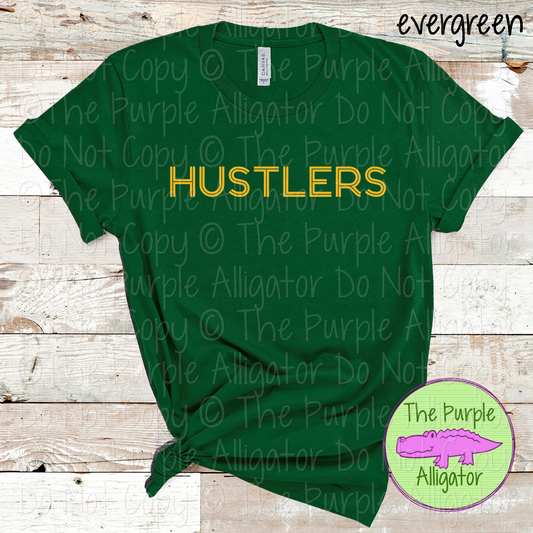 Hustlers Dualline Classic – The Retro Line Series Vintage Double Line Lettering Custom Spirit Wear 0426 TPA