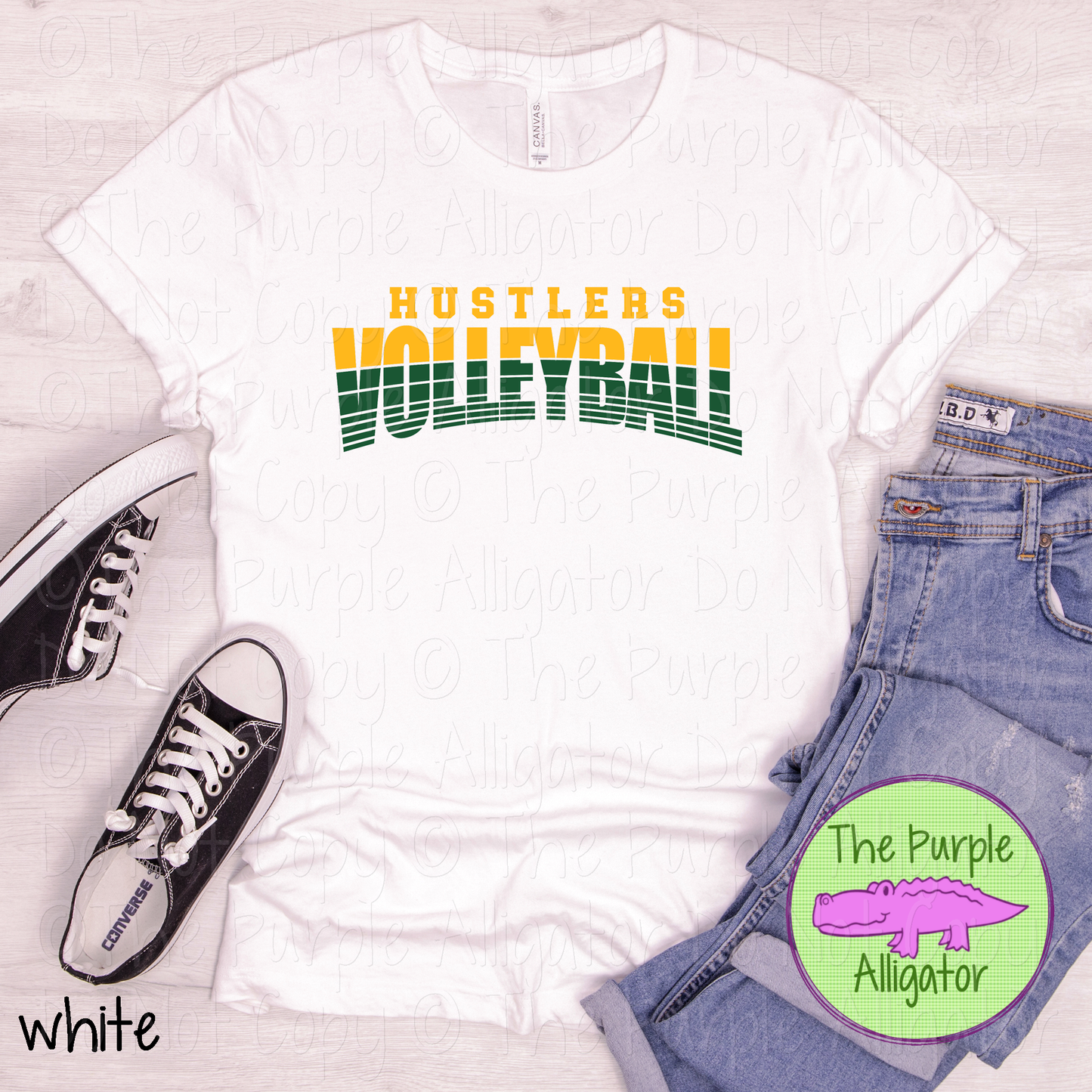 Hustlers Volleyball 38 - Vintage Arch Custom Volleyball Spirit Wear Mascot Apparel 0626 TPA