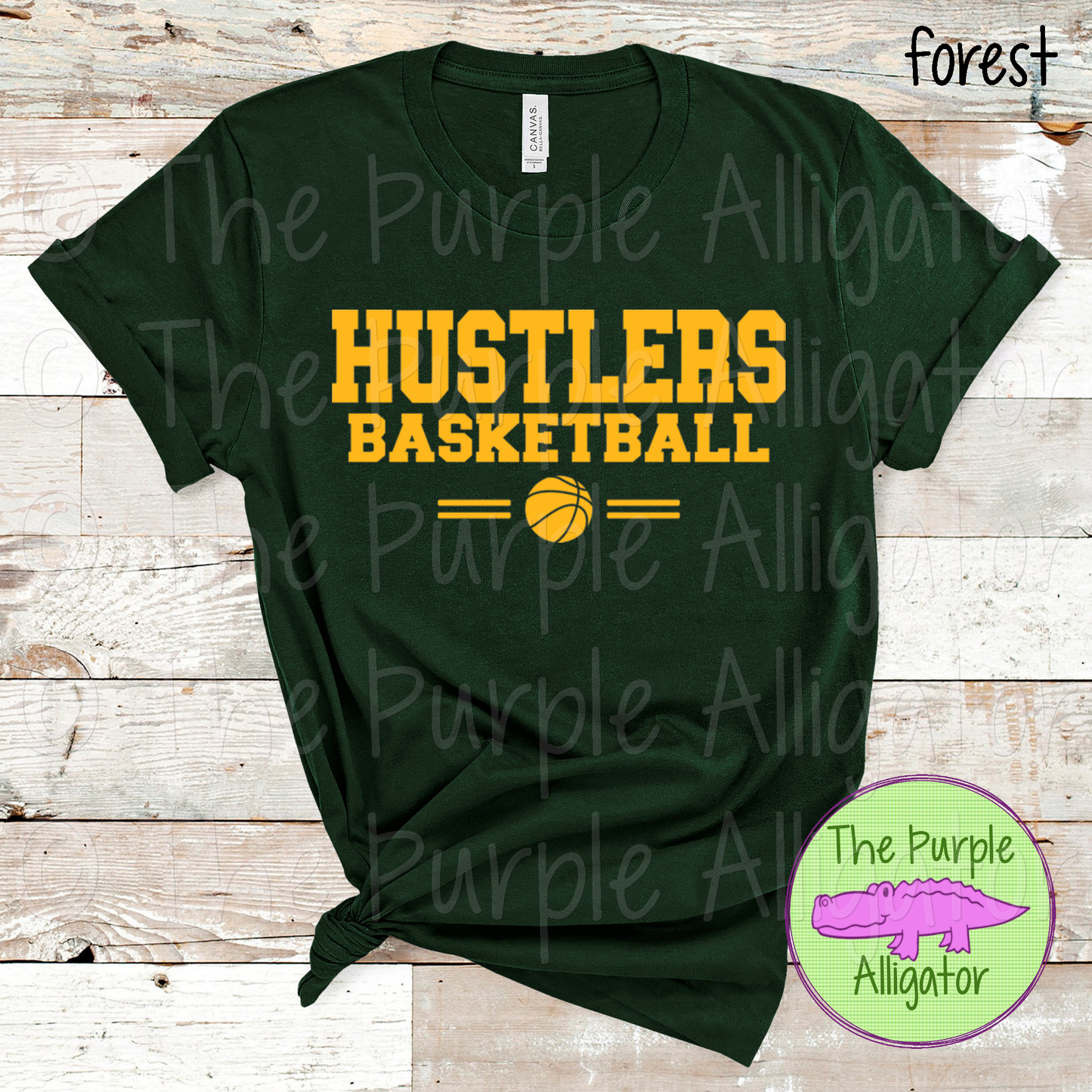 Hustlers Basketball SC6 Mascot School Spirit - CHOOSE YOUR DESIGN COLOR (d2f TPA)