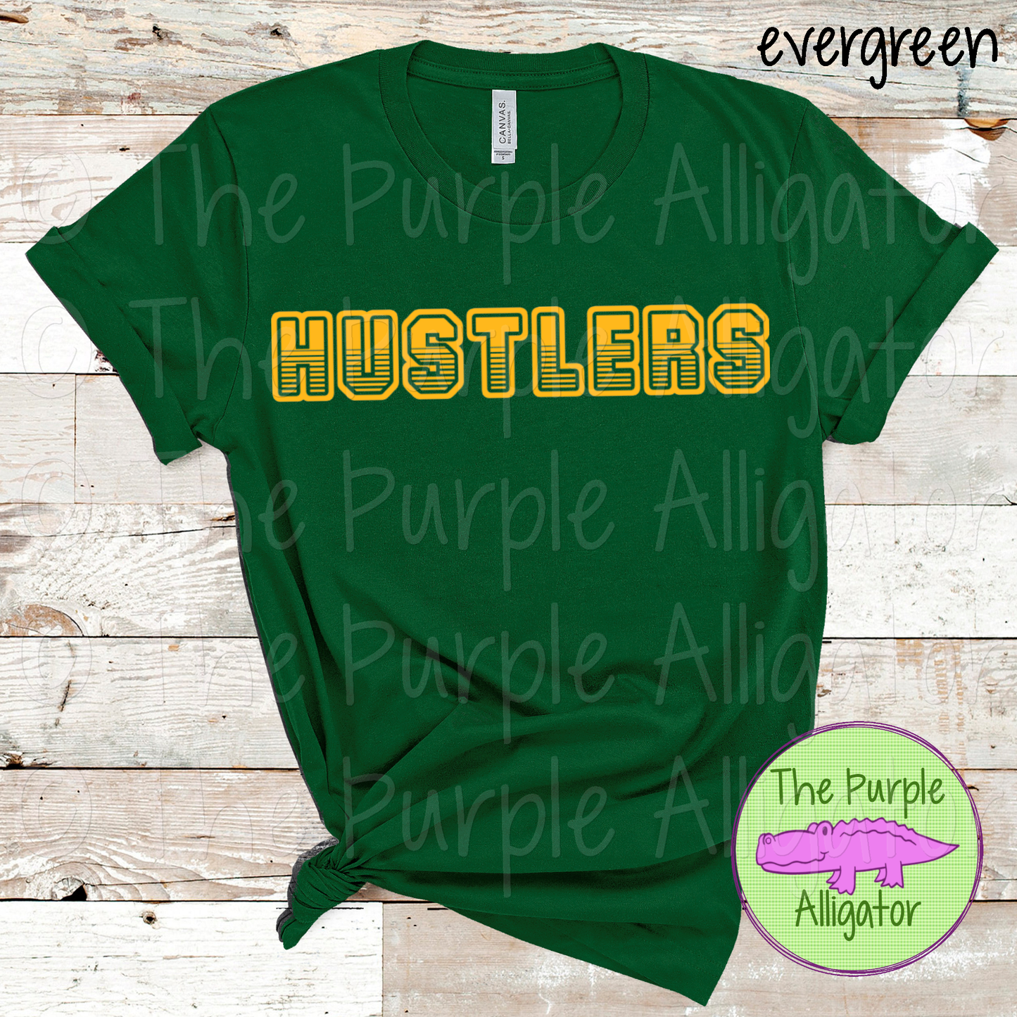 Hustlers T401 Mascot School Spirit - CHOOSE YOUR TEXT COLOR (d2f TPA)