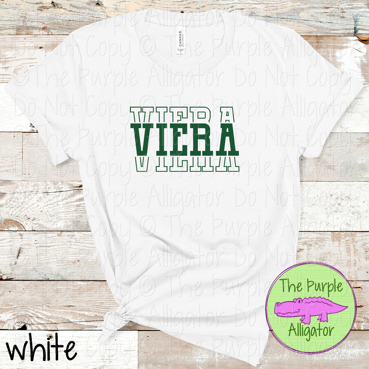 Viera Headliner - The Stacked Series | Bold Vintage Stacked Spirit Wear | Custom School & Mascot Apparel  0126 TPA