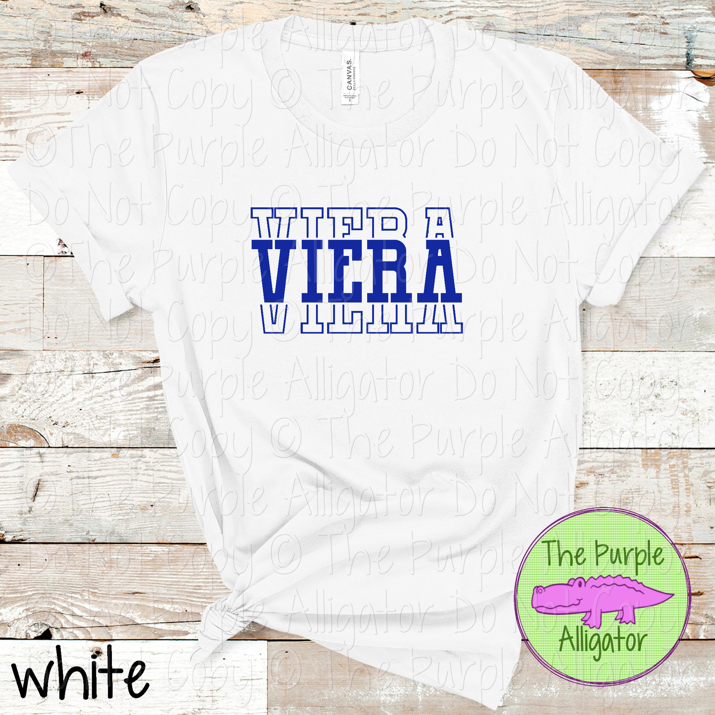 Viera Headliner - The Stacked Series | Bold Vintage Stacked Spirit Wear | Custom School & Mascot Apparel  0126 TPA