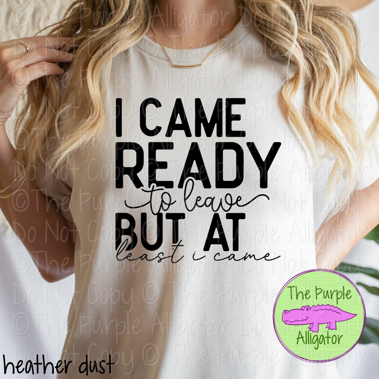 I Came Ready to Leave - Choose Your Design Color - 0225 (d2f M)