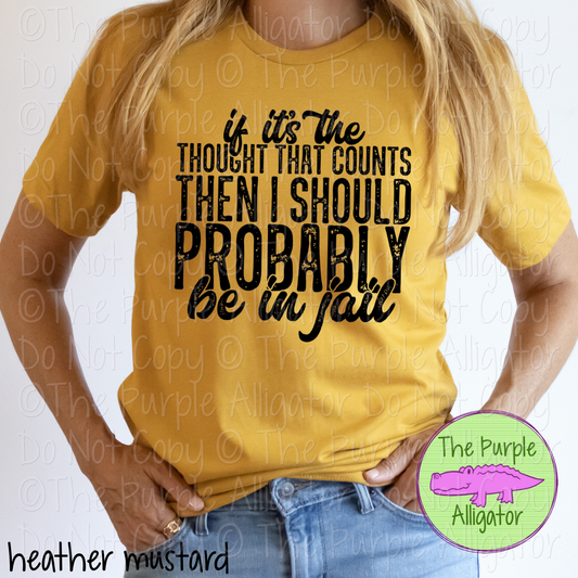If It’s the Thought That Counts | Funny Sarcastic Design 1224 (d2f HMD)