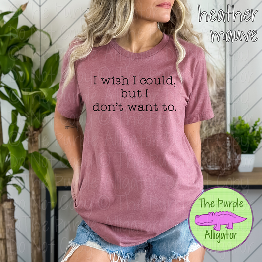 I Wish I Could Funny Sarcastic Graphic Shirt 0819 TPA