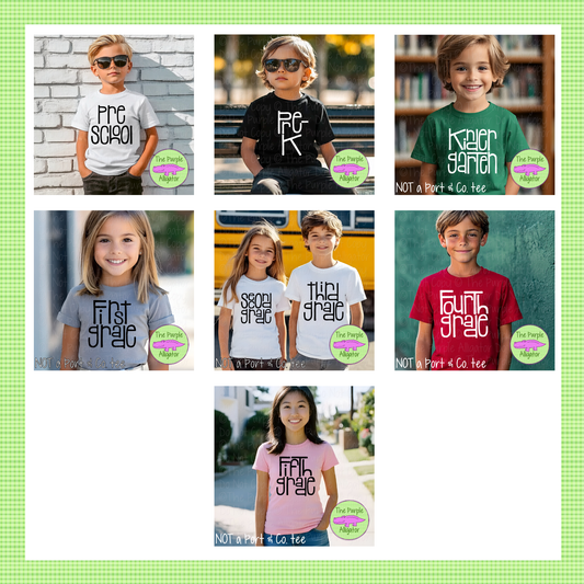 Jumble Grade Level Preschool Kindergarten Elementary School Back to School Shirt 0220 IDK