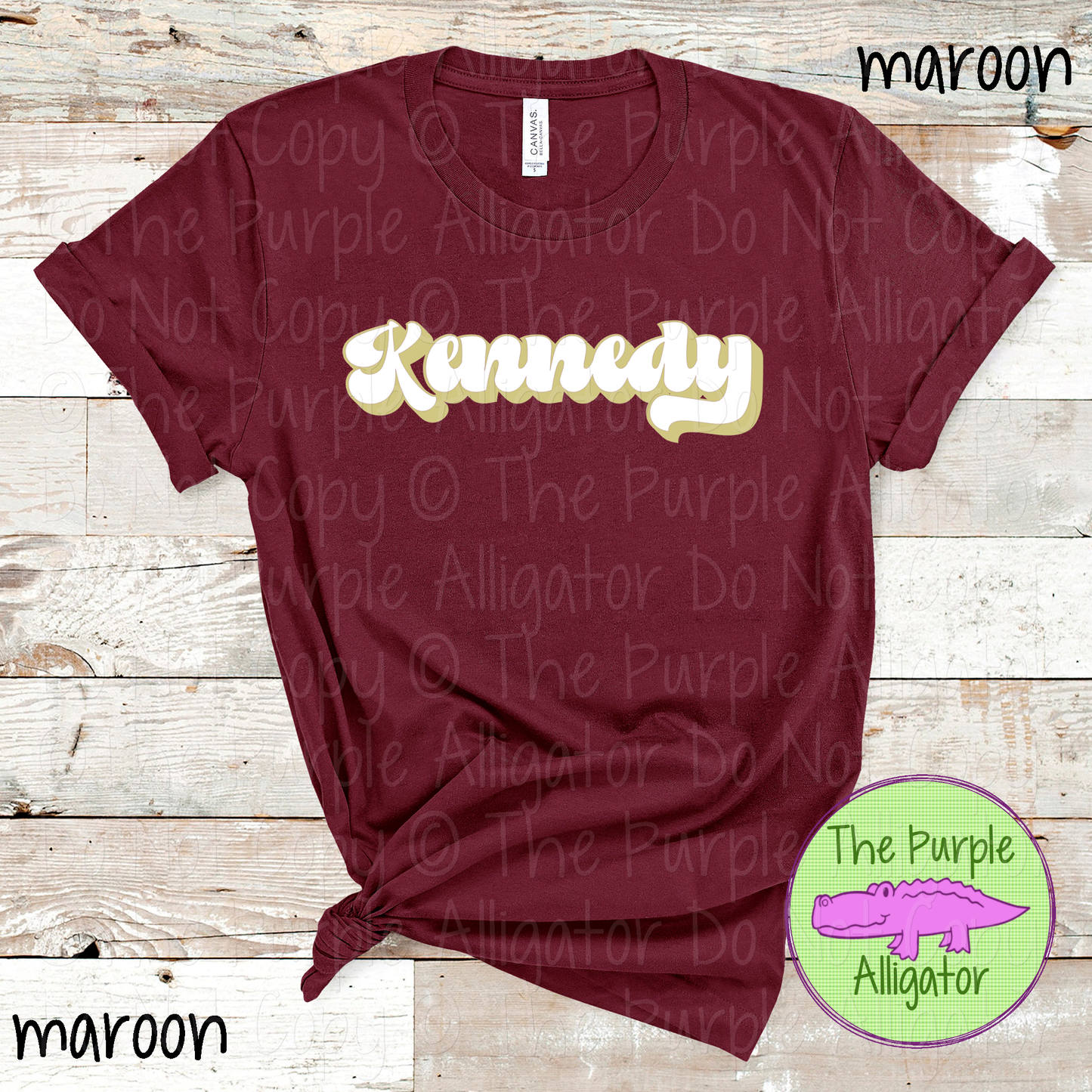 Kennedy Throwback – Custom School & Mascot Spirit Wear Apparel 0826 TPA