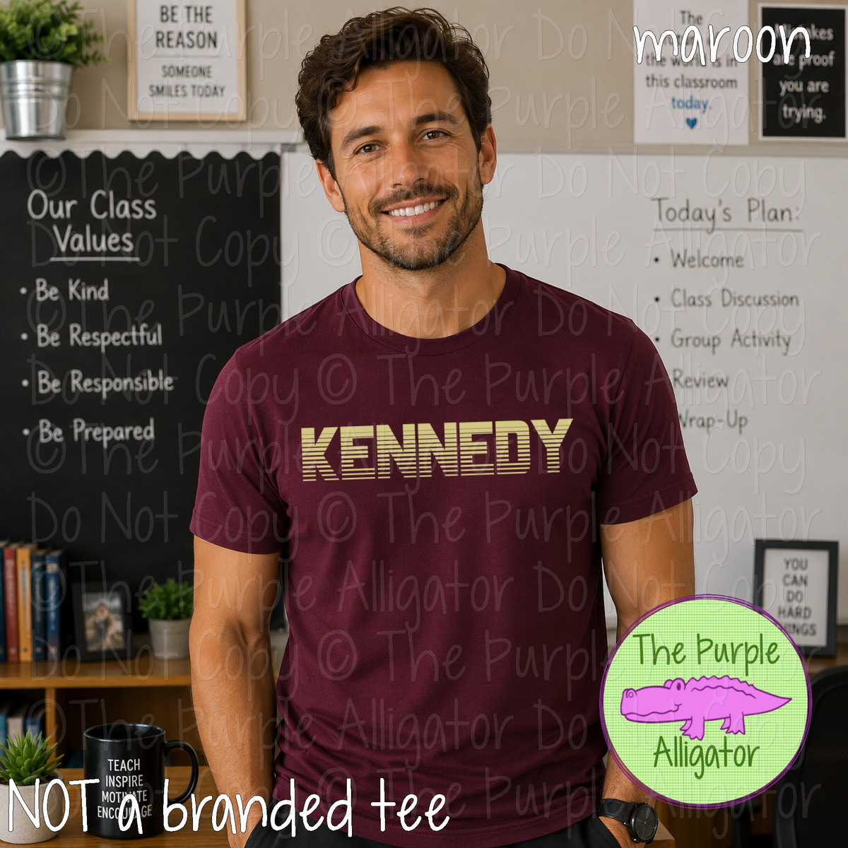 Kennedy Championship – Bold Striped Game Day Spirit Apparel, Sports Fan Gear 0524 TPA