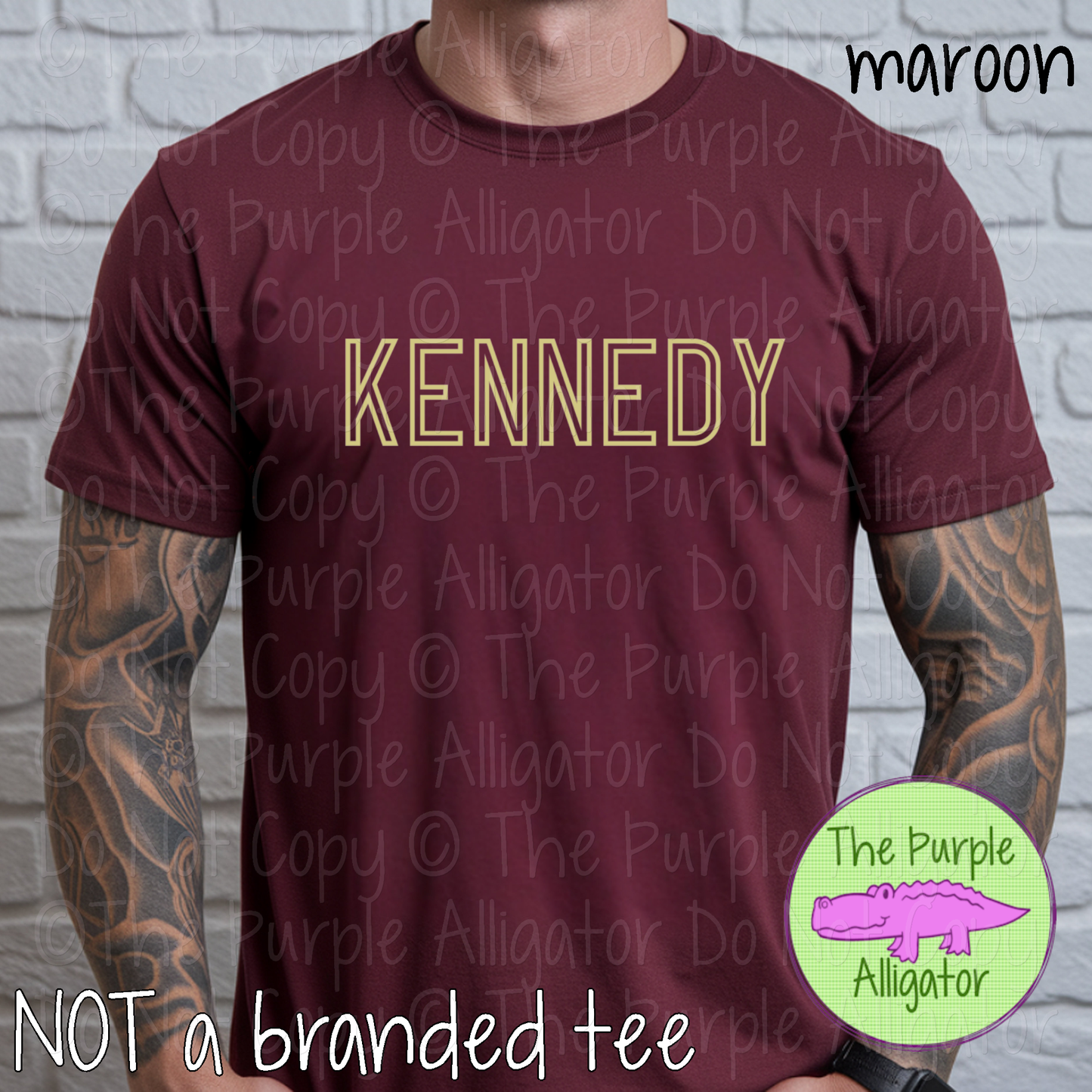 Kennedy Iron Line - The Outline Series | Outline Spirit Wear Shirt - Bold Modern Block Design 0226 TPA