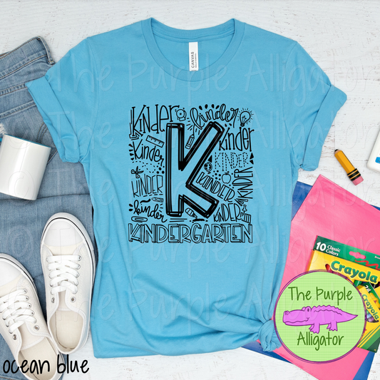 Kindergarten Typography - CHOOSE YOUR DESIGN COLOR (d2f TPA)