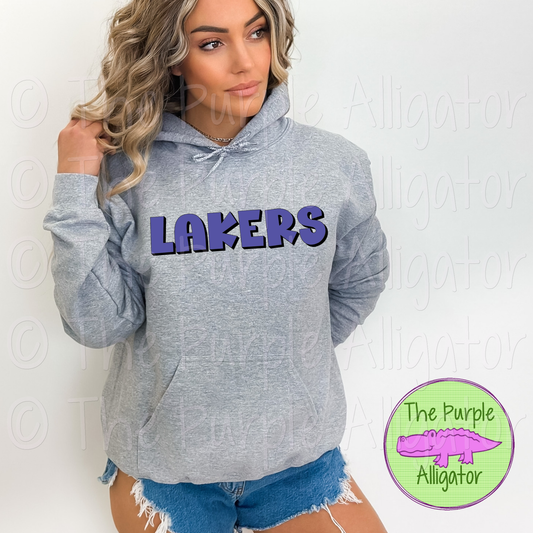 Lakers HG Mascot School Spirit CHOOSE YOUR DESIGN COLORS 1124 (d2f TPA)