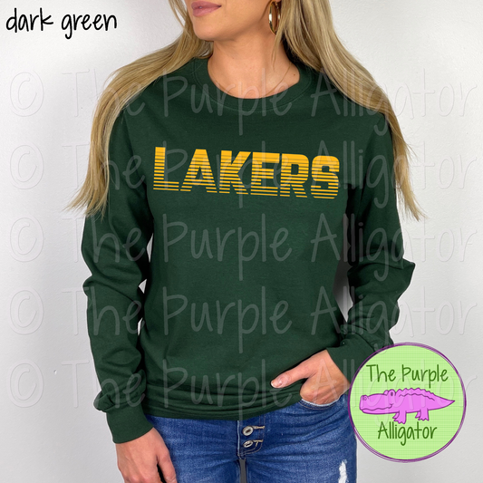 Lakers Championship Mascot School Spirit - CHOOSE YOUR TEXT COLOR  (d2f TPA)