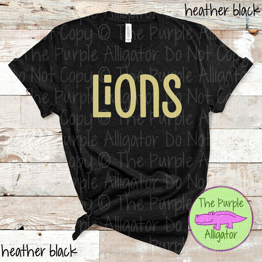 Lions Happy Bro | Fun & Playful School Spirit Wear for Teachers, Students & Fans – CHOOSE YOUR DESIGN COLORS - 0825 (d2f TPA)