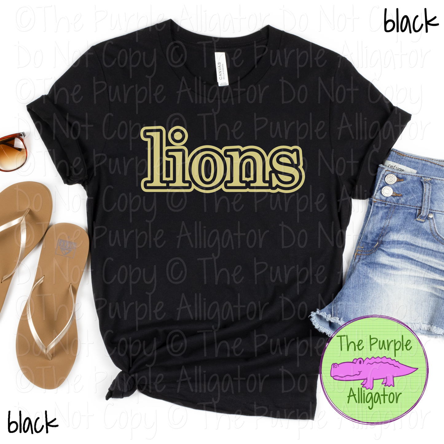 Lions Legacy Outline - The Classic Series - Custom School & Mascot Spirit Wear Apparel 0626 TPA