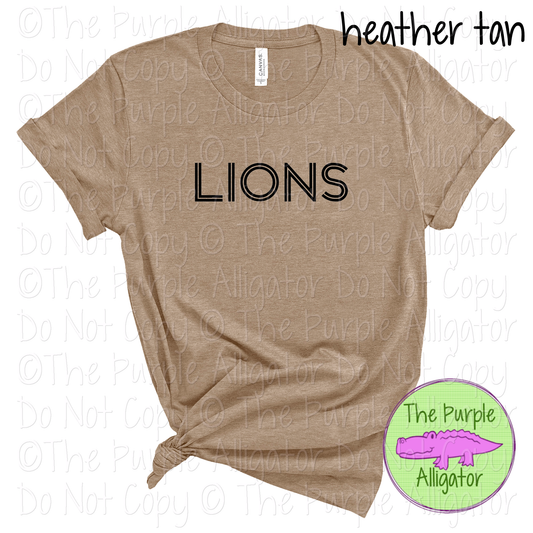 Lions Dualline Classic – The Retro Line Series Vintage Double Line Lettering Custom Spirit Wear 0426 TPA