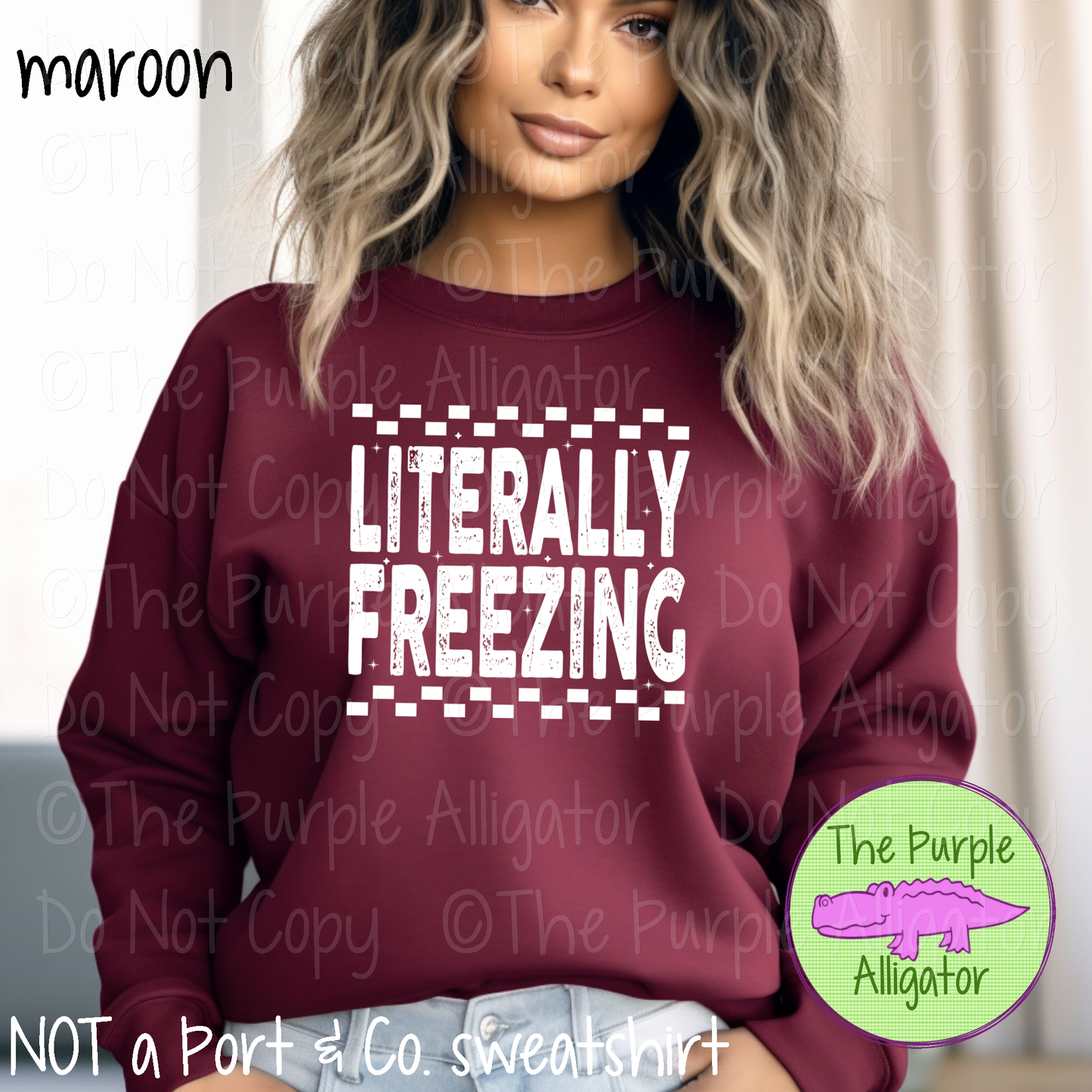 Literally Freezing Grunge | Funny Winter Design 0925 (d2f SD)