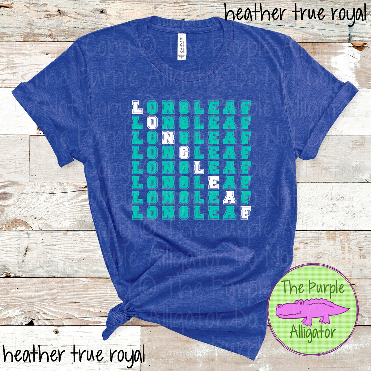 Longleaf 2 Color Stack - The Stacked Series | Custom Spirit Wear for Teachers, Students & Fans 0725 TPA