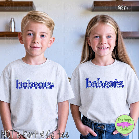 Bobcats Legacy Outline - The Classic Series - Custom School & Mascot Spirit Wear Apparel 0626 TPA