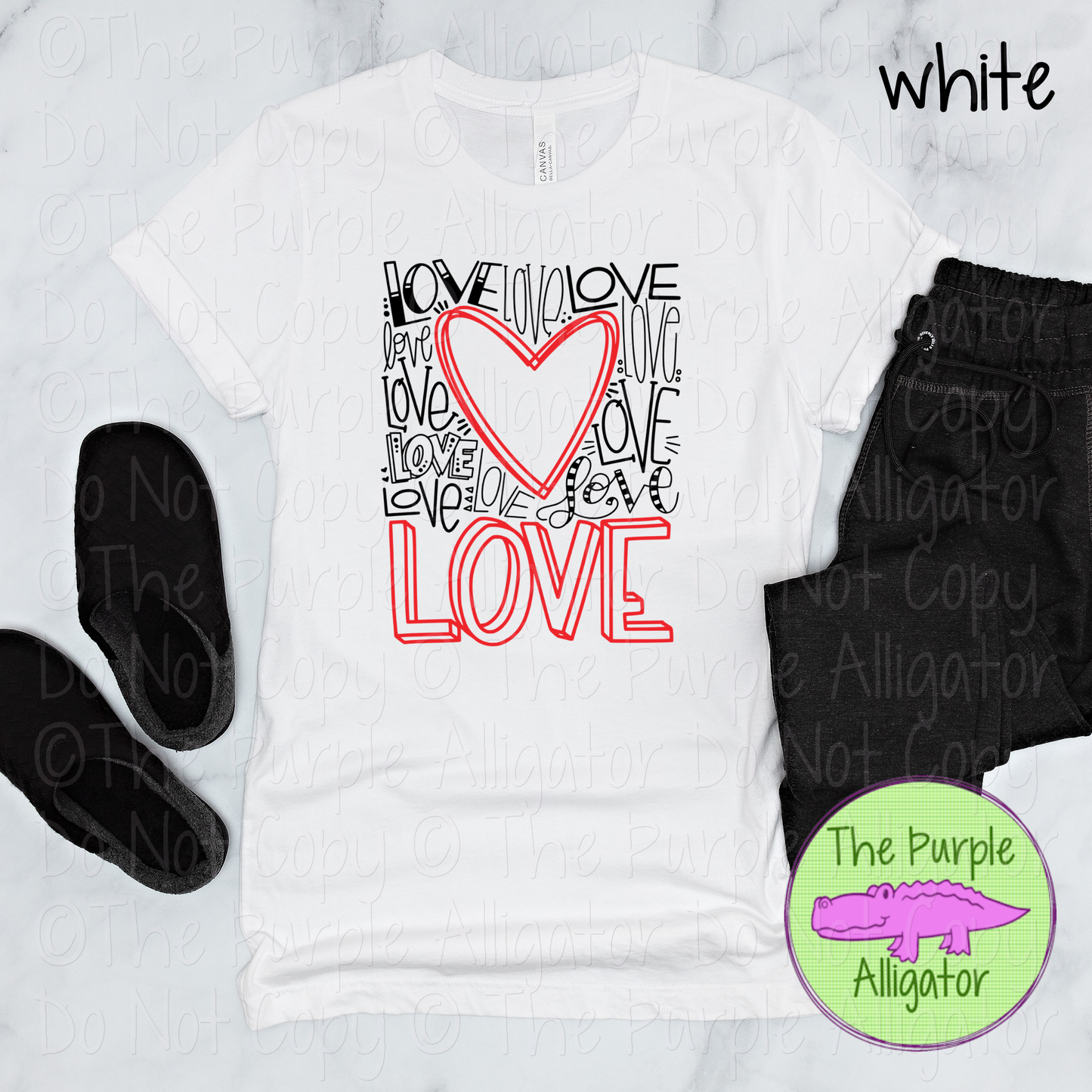 Love Heart Typography Shirt - Word Art Love Tee - Romantic Graphic Shirt  0320 KL