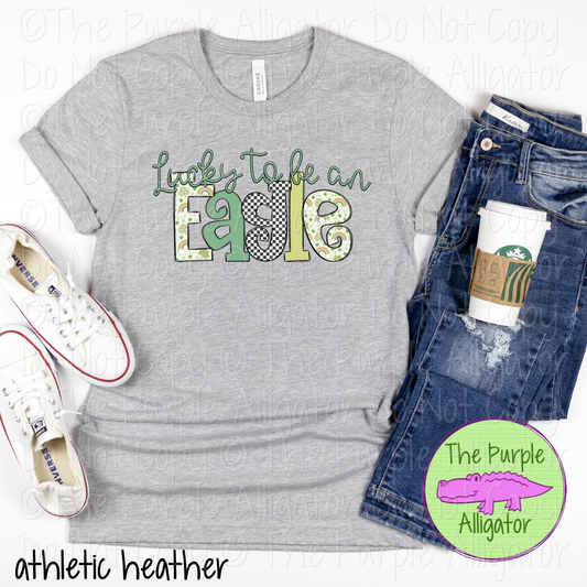 Lucky to be an Eagle Mascot School Spirit 0225 (d2f OCo)