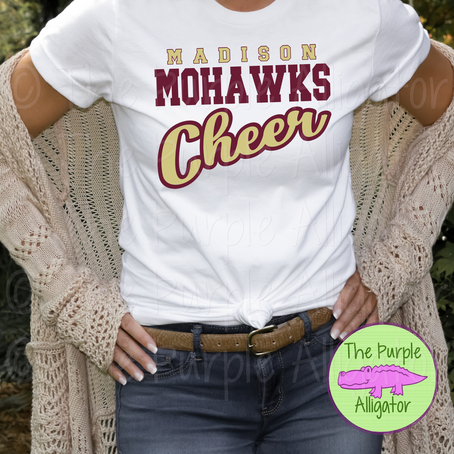 Madison Mohawks Cheer SC16 Mascot School Spirit - CHOOSE YOUR DESIGN COLORS (d2f TPA)