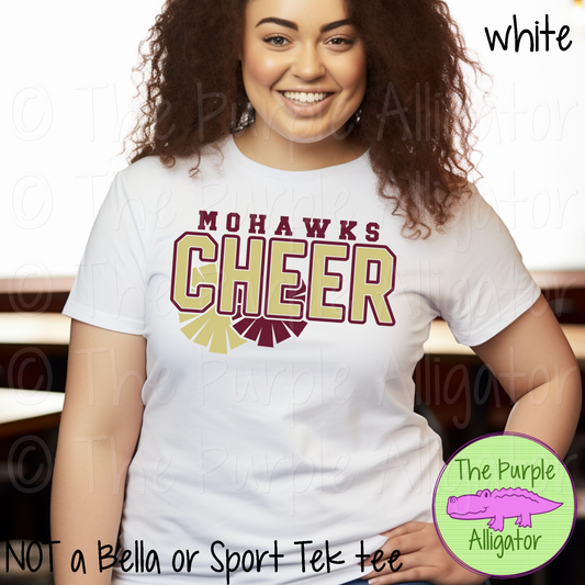 Mohawks Cheer SC34 Mascot School Spirit - CHOOSE YOUR DESIGN COLORS (d2f TPA)