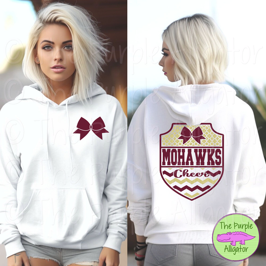 Mohawks Cheer SC4 Mascot School Spirit - CHOOSE YOUR DESIGN COLORS (d2f TPA)