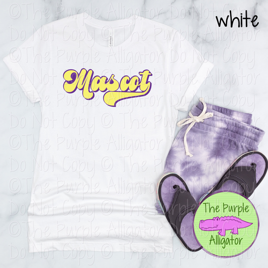 YOUR Mascot B-Retro | Custom Retro Mascot Spirit Wear for Fans & Teams - CHOOSE YOUR DESIGN COLORS 0725 (d2f TPA)