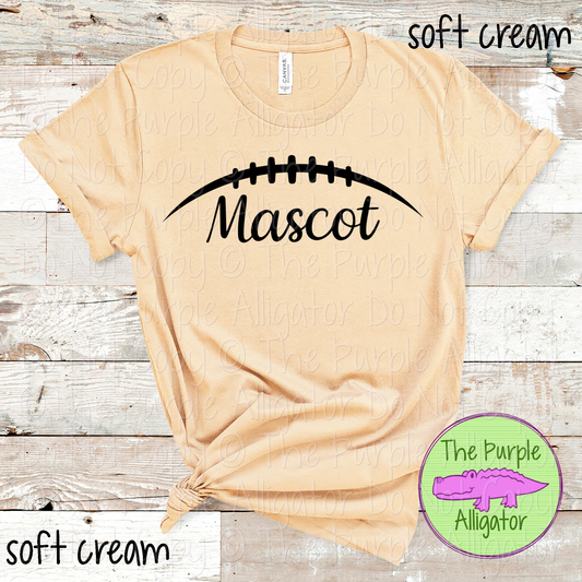 YOUR Mascot Football | Custom School Spiritwear | Game Day Football Fan Apparel - CHOOSE YOUR DESIGN COLOR 0824 (d2f AMD)