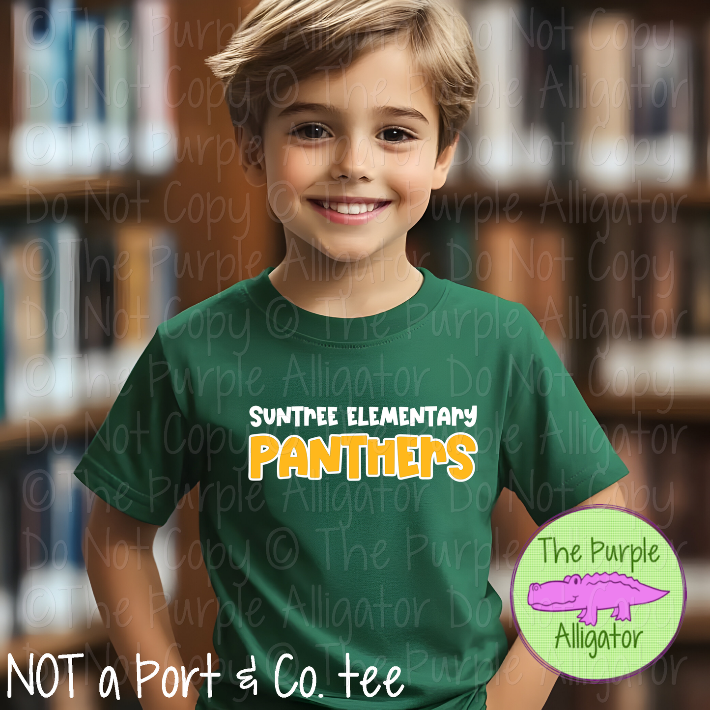 Suntree Elementary Panthers Mascot Bounce – Custom Elementary School Spirit Wear Mascot Apparel 0726 TPA