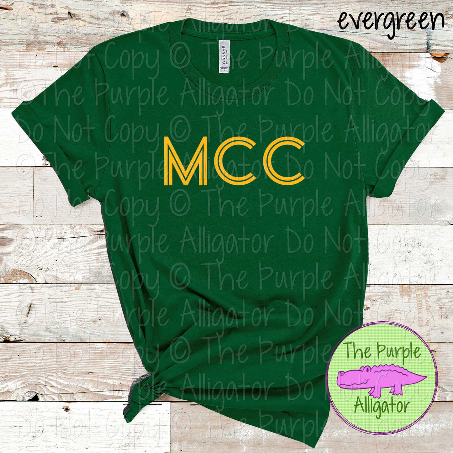 MCC Dualline Classic – The Retro Line Series Vintage Double Line Lettering Custom Spirit Wear 0426 TPA