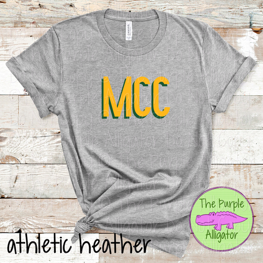 MCC NF Two-Tone Offset Spirit Design | Bold Two-Color Offset Text Design | CHOOSE YOUR DESIGN COLORS 0825 (d2f TPA)