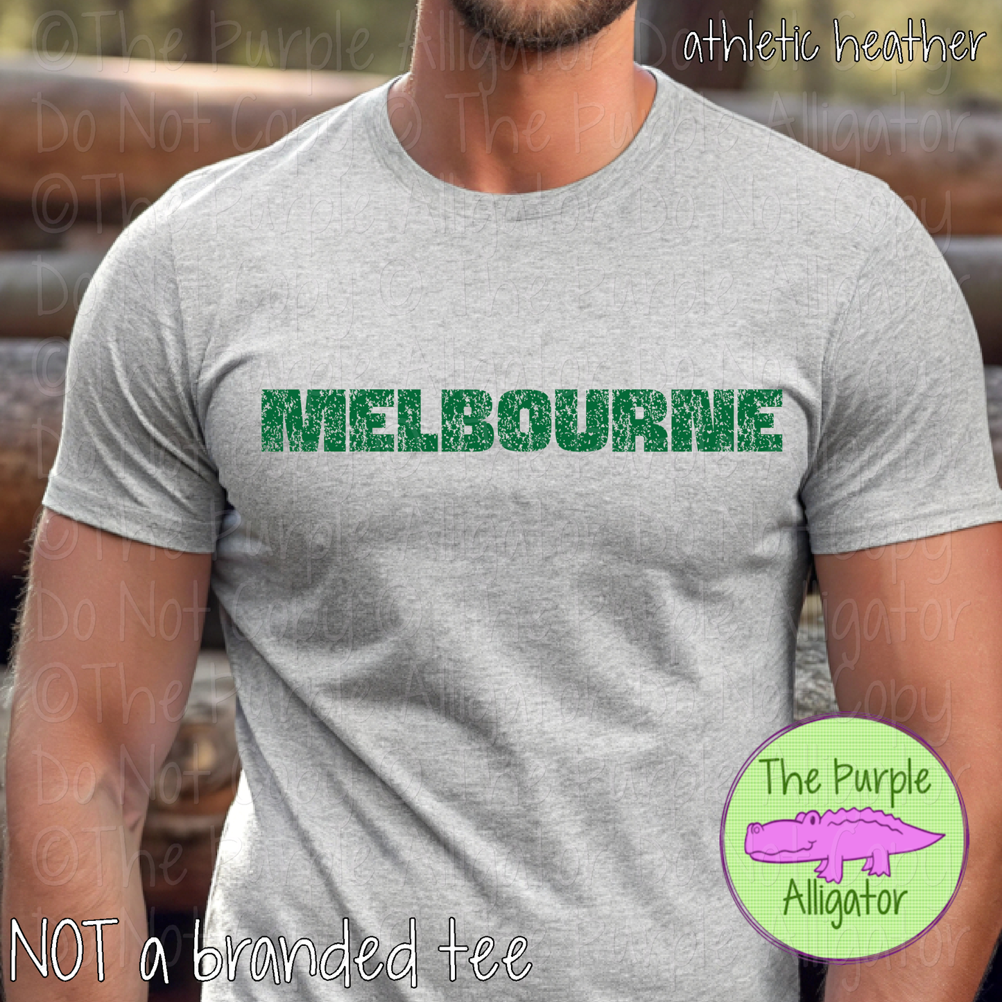 Melbourne Hardline The Grunge Series Distressed Block Athletic Spirit Wear 0326 TPA