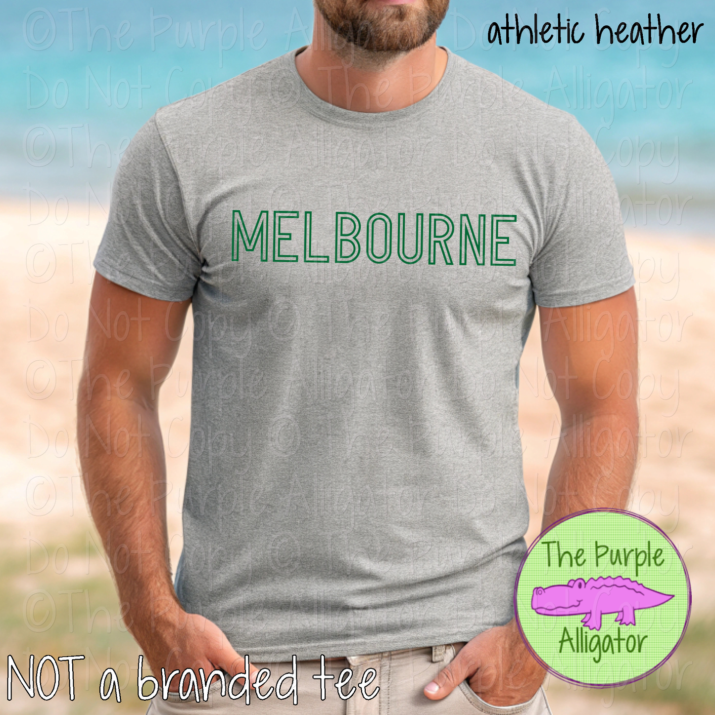 Melbourne Iron Line - The Outline Series | Outline Spirit Wear Shirt - Bold Modern Block Design 0226 TPA