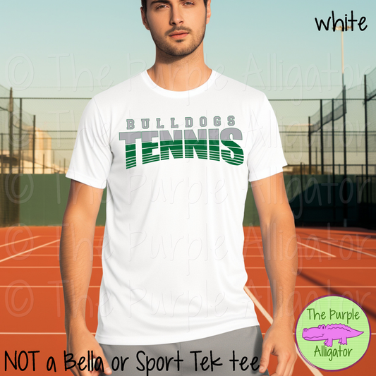 Bulldogs Tennis SC4S Mascot School Spirit - CHOOSE YOUR DESIGN COLORS (d2f TPA)